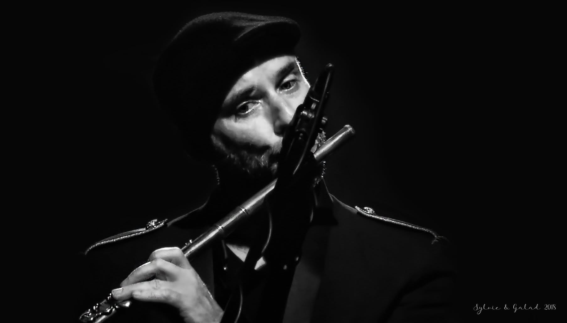 Rob Townsend performing on flute